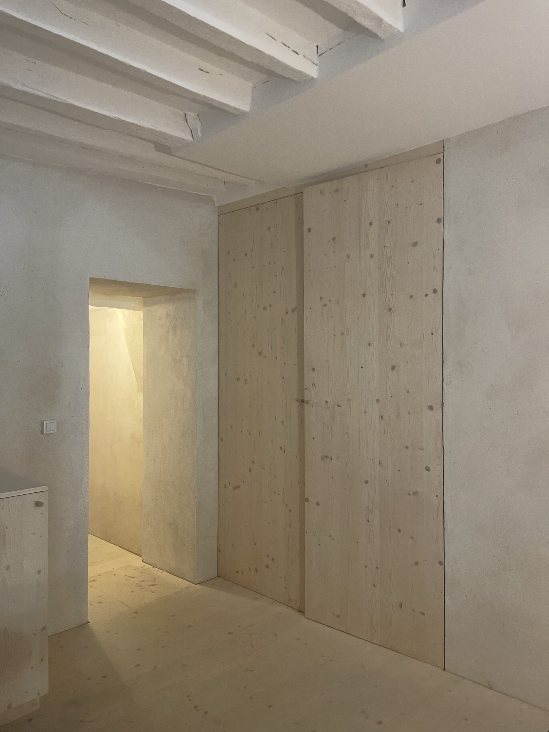 An apartment transformed in an office.