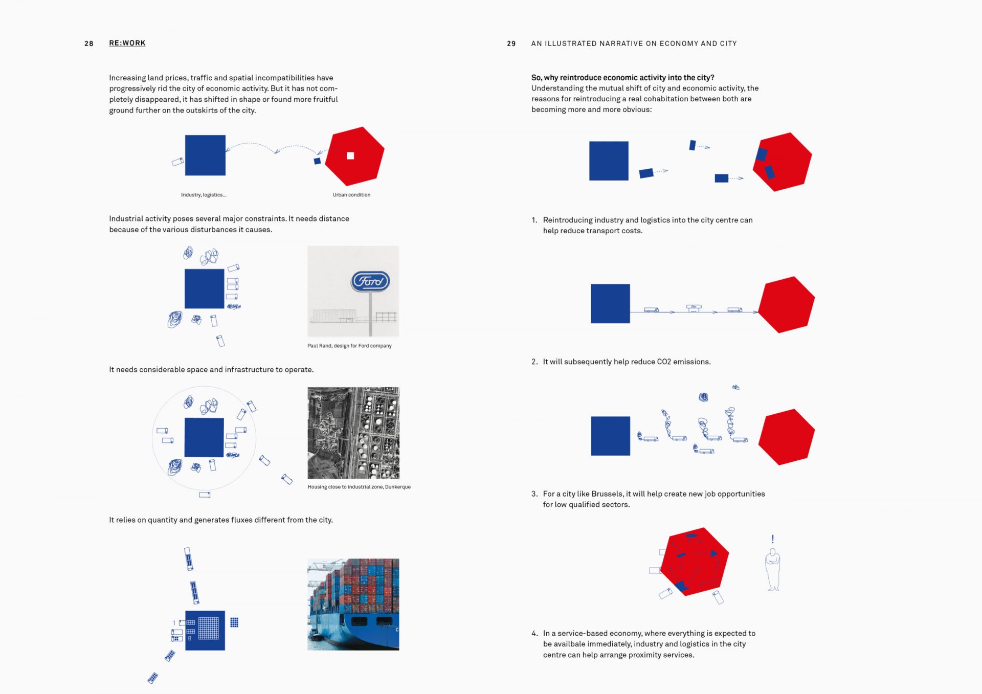 An illustrated narrative on economy and the city.