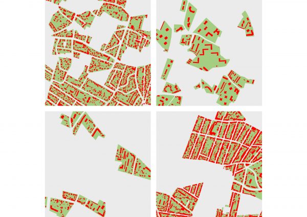 Four urban fabric in Caudéran.
