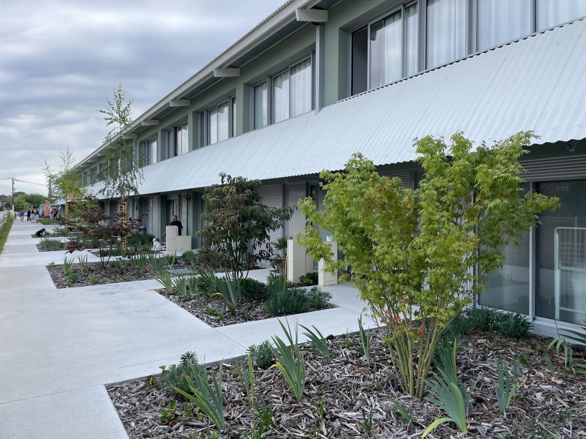 A collective promenade for 22 dwellings.